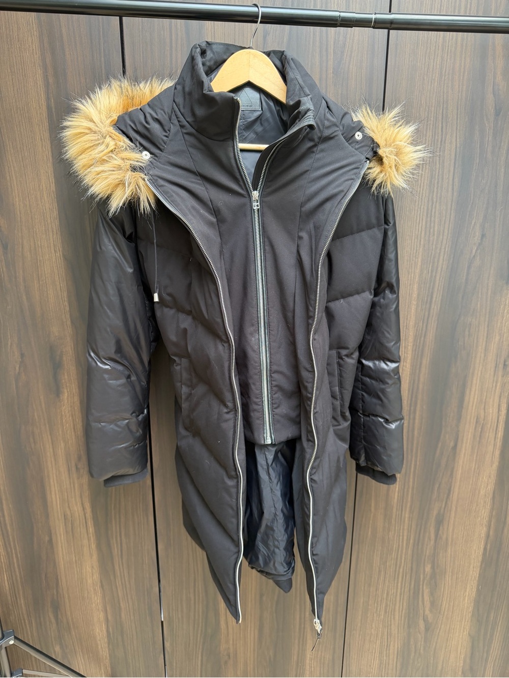 Duck Down Midi Puffer Coat Winter Coat